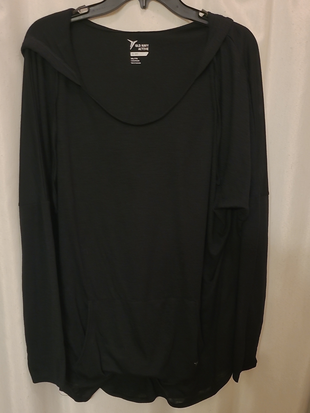 Old Navy Black Lightweight Hooded Pullover